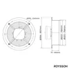 Roysson Ventilator aRos Ø250mm Schwarz Rohrventilator Produktbild-Vorschau 3