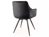 Chaise de salle à manger rembourrée WALLIS – noir / noir Voir les images du produit 2
