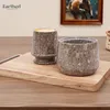 Marmor Butterdose mit Deckel, 10,8 cm, Ozeanblau Náhled obrázku produktu