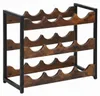 Relaxdays Weinregal, 12 Flaschen, Industrial, HxBxT: 38 x Produktbild-Vorschau 7