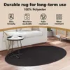 Tappeti ovali vidaXL HUARTE Nero 120 x 170 cm Anteprima dell’immagine prodotto 3