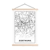 MuchoWow® Textilposter Dortmund - Karte - Stadtplan 60x90 Produktbild-Vorschau 1
