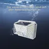 A solar-powered LED light submerged in water, with bubbles rising. Produktbild-Vorschau
