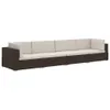 set di divani da giardino 4 pezzi con cuscini in poly Anteprima dell’immagine prodotto 1