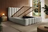 Polsterbett Bett MACON 140x200cm in Stoff Ascot Beige / Produktbild-Vorschau 3