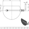 Ø 150 mm Ofenrohr Drosselklappe - schwarz Produktbild-Vorschau 2