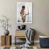 Poster - Poster ohne Rahmen - Brennen Mann Frau - 50x70 cm Produktbild-Vorschau 6