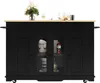 Sweiko Ilot de cuisine, cloisons amovibles, armoire de Voir les images du produit 4