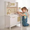 Cuisine rétro en bois pour enfants en MDF avec accessoires Voir les images du produit 16