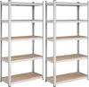 Zestaw 2 Regałów Garażowych 90x40x180cm Srebrny Nośność Podgląd zdjęcia produktu 1