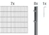 Alberts Doppelstabmatten Zaun, Höhe 180 cm, Länge 14 m, Produktbild-Vorschau 2