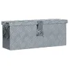 vidaXL Aluminiumkiste 48,5 x 14 x 20 cm Silbern Produktbild-Vorschau 6