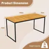 A diagram showing the dimensions of an outdoor table. Produktbild-Vorschau