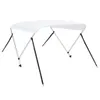 vidaXL 2-Bow Bimini Top Weiß 150x120x110 cm Náhľad obrázku produktu 5
