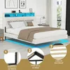 DEWINNER Lit 140x190 avec Sommier | Cadre Flottant | Lit Voir les images du produit 7
