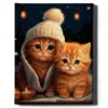 Oh Art! – Malen nach Zahlen Set Katzen – 40x50cm, mit Produktbild-Vorschau 1