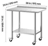 VEVOR Edelstahltisch Gastro 915 x 610 x 894 mm, Produktbild-Vorschau 8