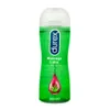 A product shot of a bottle of Durex massage lube with aloe vera. Podgląd zdjęcia produktu