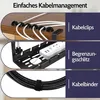 Kabelkanal Schreibtisch, ohne Bohren, Ausziehbarer Produktbild-Vorschau 3