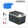 AREBOS 26L compressor koelbox | tot -20°C | 12/24V & 230V Productafbeelding-voorbeeld 10