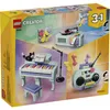 LEGO Creator 3-in-1-Set Deko-Klavier mit Katze - Retro Produktbild-Vorschau 3