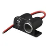 Zásuvka zapalovače pro povrchovou montáž + 2xUSB typ A Náhled obrázku produktu 1