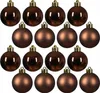 Weihnachtskugeln Kunststoff 6cm 12 Stück - Espressobraun Produktbild-Vorschau 3