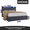 STILVORA Polsterbett 140x200cm Jugendbett Mit USB-Anschluss Produktbild-Vorschau 7