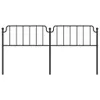 The Living Store Kopfteil Metall Schwarz 193 cm Produktbild-Vorschau 4