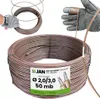 Fil de tension - Fil revêtu - Marron - 50 M - Ø 3,0 Mm - Voir les images du produit 1