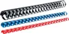 LEITZ Plastikbinderücken DIN A4 21 Ringe 19 mm schwarz 100 Produktbild-Vorschau 2