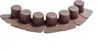 A row of brown garden edging pieces on a white background. Produktbild-Vorschau