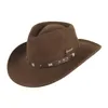 A brown cowboy hat on a white background. Produktbild-Vorschau