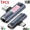 USB-C Splitter Kopfhörer Adapter DAC Chip AUX 3,5mm + Laden Produktbild-Vorschau 1