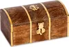 NKlaus Maritimes Schatztruhe Echtholz und Messing 14 x 8cm Produktbild-Vorschau 1