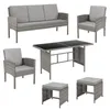 SVITA DENVER Polyrattan Gartenmöbel Set Essgruppe Lounge Produktbild-Vorschau 12