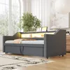 Łóżko tapicerowane Sweiko Rozkładana sofa 90/180 x 190 cm, Podgląd zdjęcia produktu 2