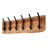Wandgarderobe Garderobe Edge 2x6 Haken / Massiv Akazie Produktbild-Vorschau 6