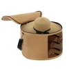 Große Hutschachtel 45×30 cm,Faltbare runde Hutbox aus Filz Produktbild-Vorschau 1