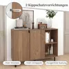 COSTWAY Credenza in legno, cassettiera con 4 scomparti e 2 Anteprima dell’immagine prodotto 7
