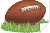 MuchoWow® Poster Eine Illustration eines Rugbyballs im Gras Produktbild-Vorschau 1