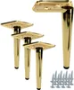 lot de 4 pieds de meuble chromés dorés 17 cm - Pieds Voir les images du produit 1
