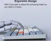 A robotic hand is shown pressing keys on a mechanical keyboard. Produktbild-Vorschau