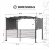Sunjoy Stoff Whirlpool Pergola / Pavillon 3x3 Titov - 270cm Produktbild-Vorschau 7