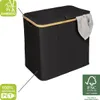 WENKO Bambus Wäschetruhe Trio Ecori in Schwarz 57 x 50 x 37 Produktbild-Vorschau 4