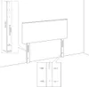 vidaXL Kopfteile Hellgrau 200x5x78/88 cm Samt Produktbild-Vorschau 5