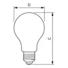 Lampadina LED E27 vetro smerigliato - Lampada LED/Multi-LED Anteprima dell’immagine prodotto 4