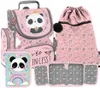 PANDA Cartable ergonomique 3 pièces ensemble cartable sac à Voir les images du produit 1