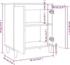 vidaXL Dressoir, gerookt eikenfineer, 60x35x70 cm, Productafbeelding-voorbeeld 8