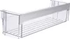 A clear plastic shelf with a white trim, likely for a refrigerator. Anteprima dell’immagine prodotto